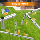 Advwin Outdoor Chicken Coop Galvanized Metal with Cover