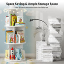 Advwin 3-Tier Rotating 360° Bookshelf Organizer