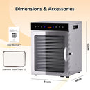 Advwin Food Dehydrator 12 Trays Electric Drying Cabinet