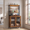 Advwin LED Wine Bar Cabinet w/ Charging Station