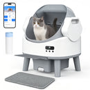 Advwin Open-Top Self Cleaning Cat Litter Box with App Control
