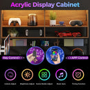 Advwin L Shaped Gaming Desk with LED Lights 130cm