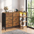 Advwin 7-Drawer Dresser with Charging Station