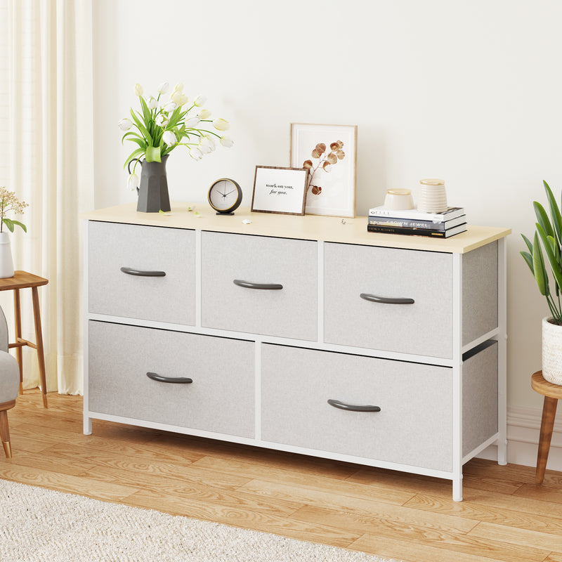 Advwin Chest of Drawers 5 Drawer Storage Cabinet