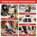 Advwin Wheelchair Ramp 3FT Portable Folding Aluminium Ramp