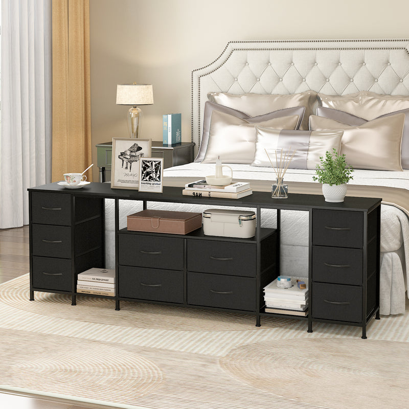 Advwin 180cm TV Cabinet with RGB LED Light and Storage Drawers