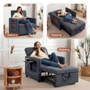 Advwin 3 in 1 Convertible Sofa Bed Linen Sleeper Chair (Pre-Order)