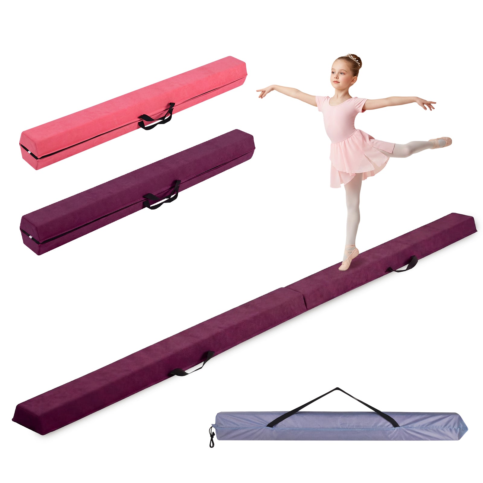 Advwin 8FT Folding Balance Beam for Kids