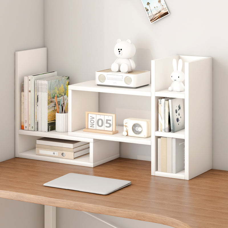 Advwin Adjustable Desktop Bookshelf Organizer