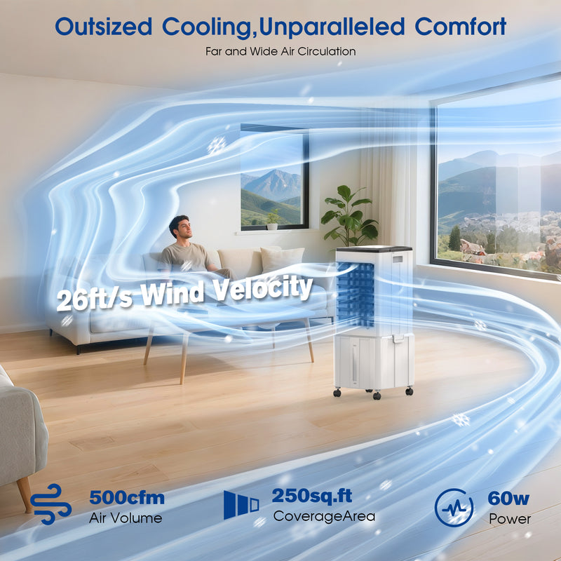 Advwin 3 in 1 Evaporative Air Cooler 12L with 12H Timer