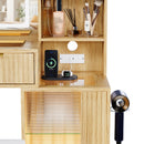 Advwin Flutted Dressing Table w/ HD Mirror & LED Lights