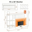 Advwin 3-Tier Desktop Organizer Shelf with 5 Hooks