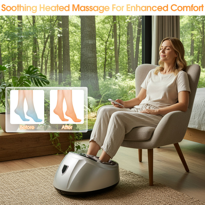 Advwin Heated Foot Massager Deep Kneading 3 Modes