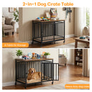 Advwin Heavy Duty Dog Kennel 101cm w/ Wheels Wooden Cage