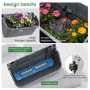 Advwin Wall Mounted Planter 18 Pots w/ Drip Irrigation Hose