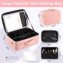 Advwin 15" Portable Makeup Case with LED Light Mirror