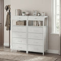 Advwin Set of 2 Bedside Table with 4 Drawers