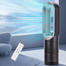 Advwin Bladeless Tower Fan Portable Electric Fan Black