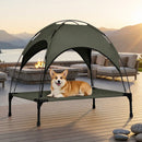 Advwin Elevated Outdoor Dog Bed with Canopy