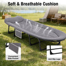 Advwin Folding Camping Cot w/ 6-Position Adjustable Backrest