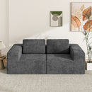 Advwin 190cm Modular Loveseat Sofa Chenille Fabric
