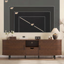 Advwin TV unit Cabinet with Adjustable Shelves & Sliding Door