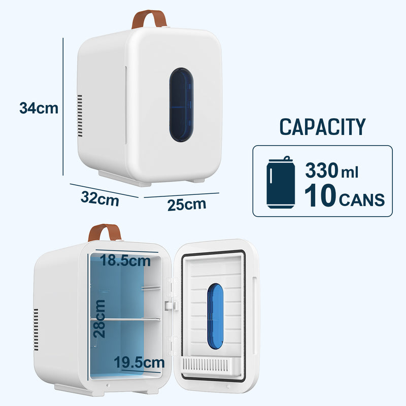 Advwin 10L Mini Fridge Portable Mini Refrigerator