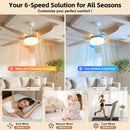 Advwin 52'' Ceiling Fan with RGB Light