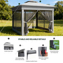 Advwin Pop-up Folding 3.3 * 3.3m Gazebo Marquee