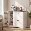 Advwin Sideboard Buffet Cabinet with 1 Drawer 3 Doors