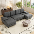 Advwin Sectiona Sofa 4-Seat Chenille Fabric 280cm (Pre-Order)