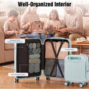 Advwin 2PCS Attachable Hardshell Luggage Set 14/20 Inch