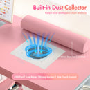 Advwin Manicure Table Glass Top w/Dust Collector