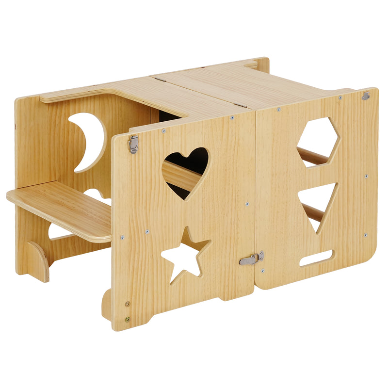 Advwin 3-in-1 Toddler Kitchen Step Stool Foldable