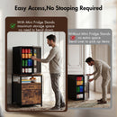 Advwin Mini Fridge Stand with 2 Drawers and Open Shelf