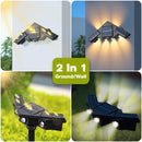 Advwin Solar Outdoor Ground/Wall 2 In 1 Lights