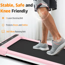 Advwin Walking Pad Under Desk Treadmill for Home Pink