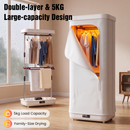 Advwin 1000W Portable Clothes Dryer with Timer