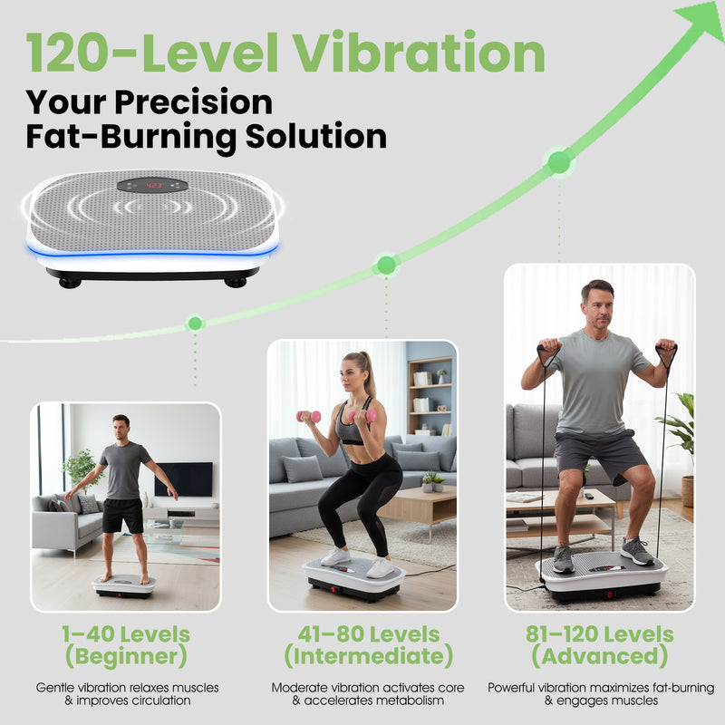 Advwin Vibration Plate Exercise Machine with Light