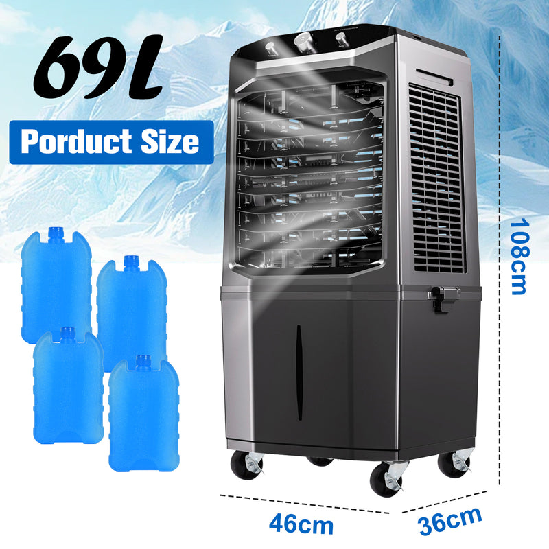 Advwin Evaporative Air Cooler Fan with 69L Water Tank