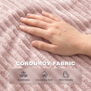 Advwin 90*92cm Corduroy Beanbag Sofa with Backrest