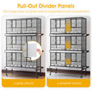 Advwin 3-Tier Bird Cage with Rolling Stand 133×52×197cm