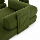 Advwin 5-in-1 Convertible Folding Loveseat Sofa Bed