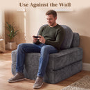 Advwin 3-in-1 Convertible Futon Sofa Bed Chair Corduroy