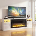 Advwin 178cm Fireplace TV Stand with 90cm Electric Fireplace