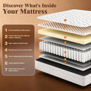 Advwin 30CM Mattress with Individual Pocket Springs White