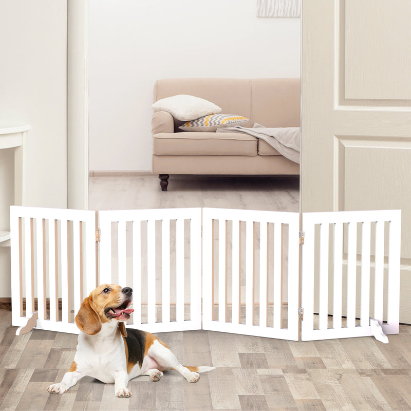 Advwin Wooden Pet Gate Dog Fence