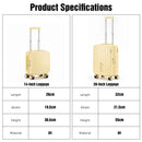 Advwin 2PCS Attachable Hardshell Luggage Set 14/20 Inch
