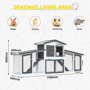 Advwin Rabbit Hutch Chicken Coop 2 Level
