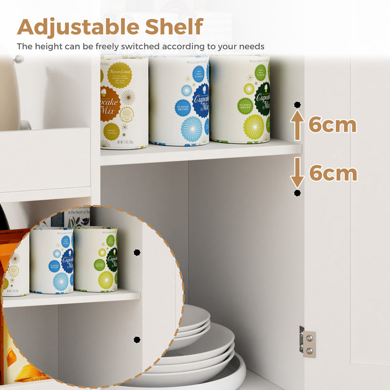 Advwin Kitchen Island Cart on Wheels with Charging Station